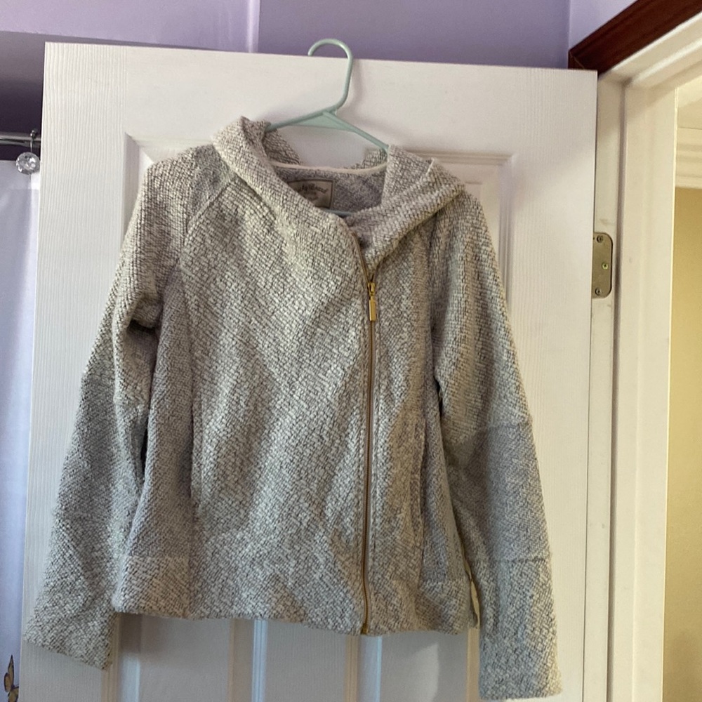 lucky brand zip up jacket w/ hood